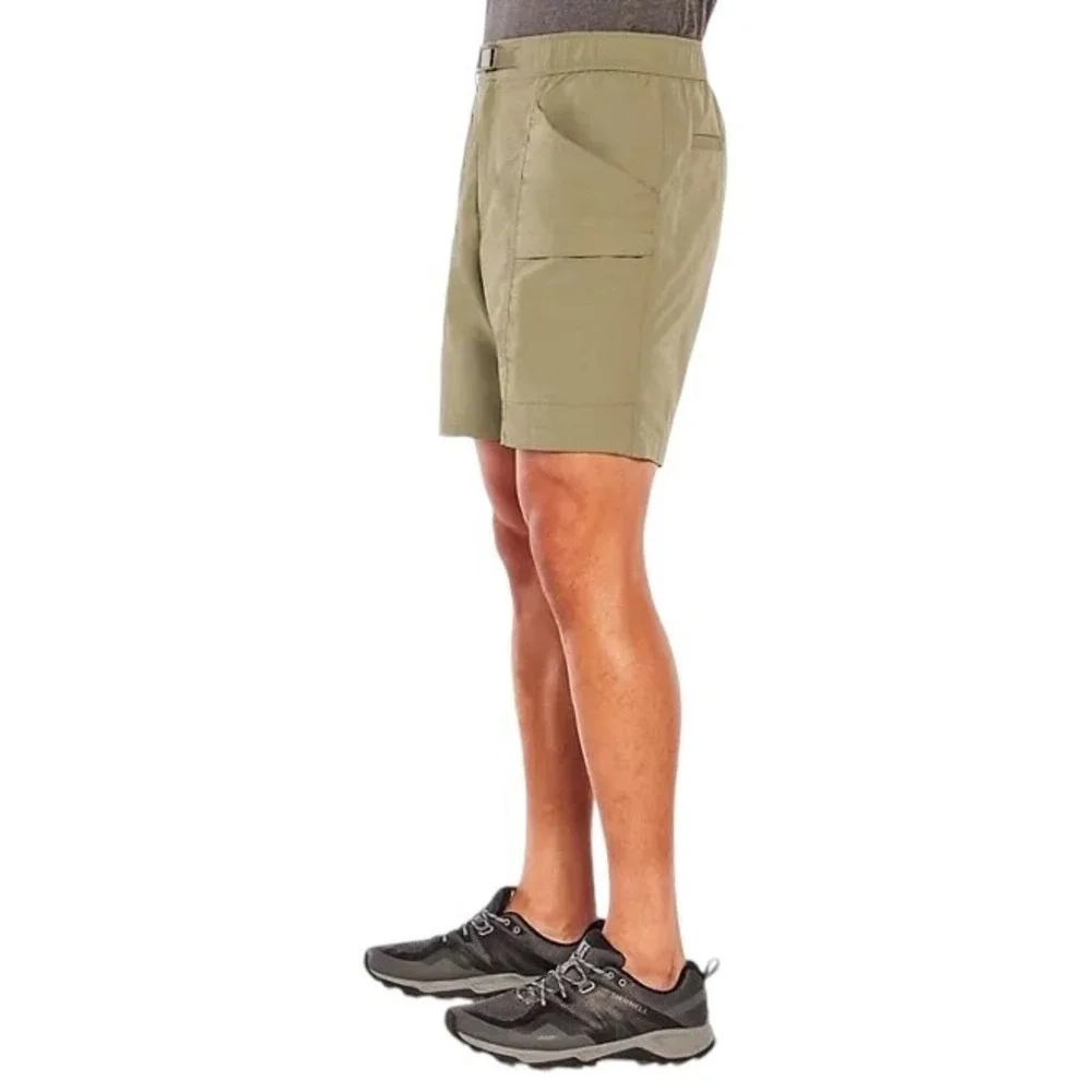 Eddie Bauer Mens XXL Khaki Tan Ripstop Tech Pull On Shorts NWT NEW‎